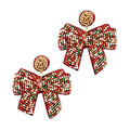 Seed Bead Bow Earrings - Adult & Kids T-Shirts, Sweatshirts & Hoodies apparel design preview 1