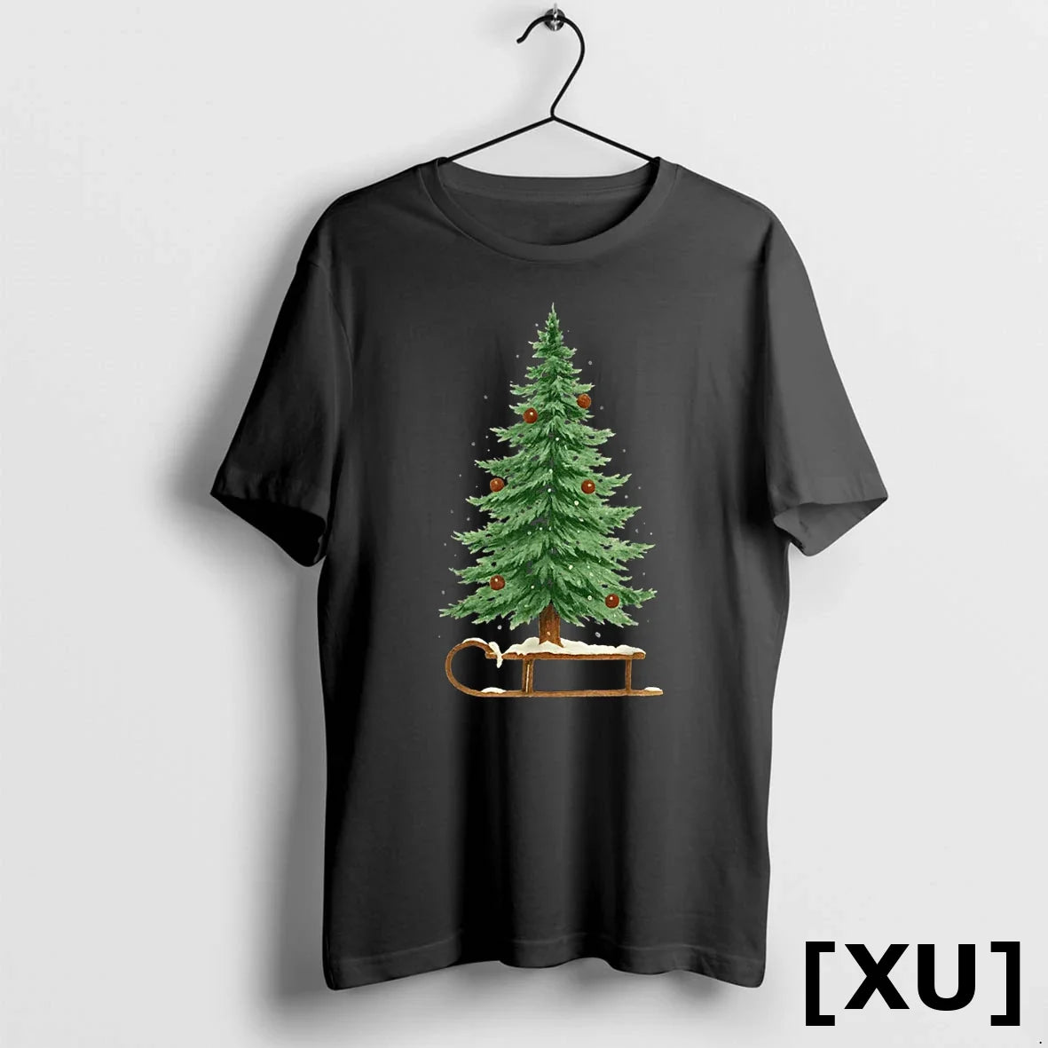 Christmas Sleigh Tree 2025 Family Matching Sweater - Adult & Kids T-Shirts, Sweatshirts & Hoodies apparel design preview 1