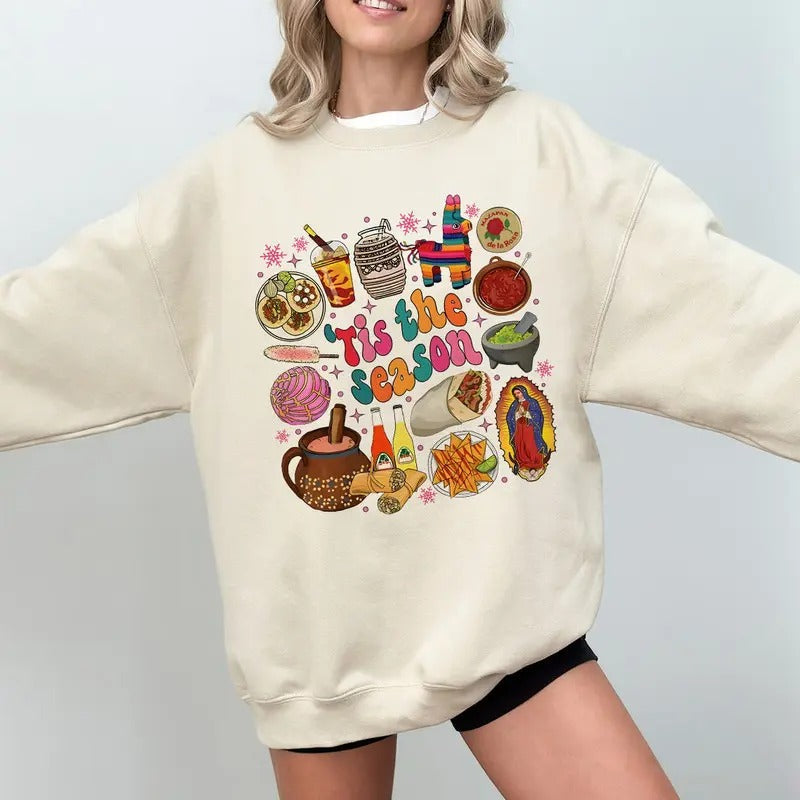 Tis Season Mexican Spanish Tamale Tumbler Belt Bags - Adult & Kids T-Shirts, Sweatshirts & Hoodies apparel design preview 1