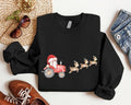 Tractor Reindeer Watercolor Farmer Farm - Adult & Kids T-Shirts, Sweatshirts & Hoodies apparel design preview 1