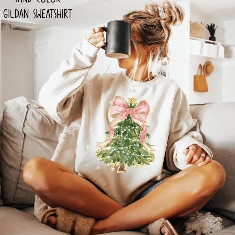 Tree Bow Coquette - Adult & Kids T-Shirts, Sweatshirts & Hoodies apparel design preview 1