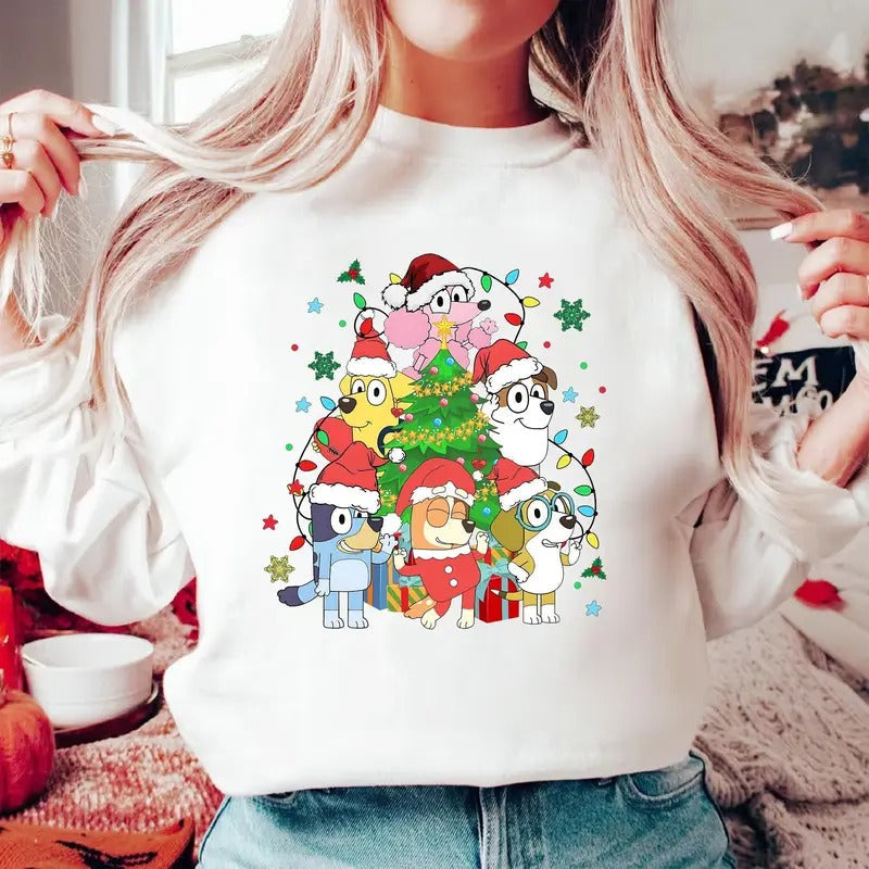 Tree Cute Dog Friends Lover - Adult & Kids T-Shirts, Sweatshirts & Hoodies apparel design preview 1
