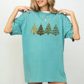 Tree Comfort Colors Cute Trees Merry Bright Green - Adult & Kids T-Shirts, Sweatshirts & Hoodies apparel design preview 1