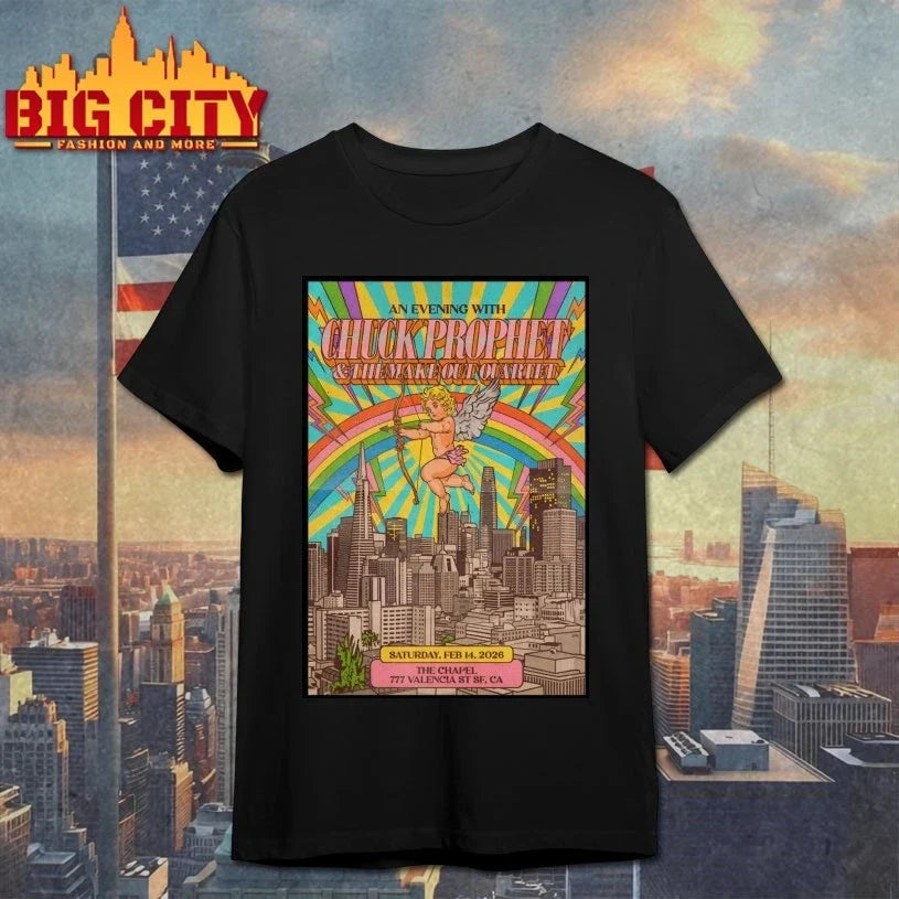 Chuck Prophet The Chapel in San Francisco CA Feb 14 - Adult & Kids T-Shirts, Sweatshirts & Hoodies apparel design preview 1