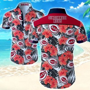 Cincinnati Reds 3D Hawaiian Men And Women For Fans, - Adult & Kids T-Shirts, Sweatshirts & Hoodies apparel design preview 1
