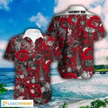 Cincinnati Reds 3D Hawaiian Flower Summer, - Adult & Kids T-Shirts, Sweatshirts & Hoodies apparel design preview 1