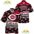 Cincinnati Reds Hawaiian Floral Stripes Custom Aloha - Adult & Kids T-Shirts, Sweatshirts & Hoodies apparel design preview 1