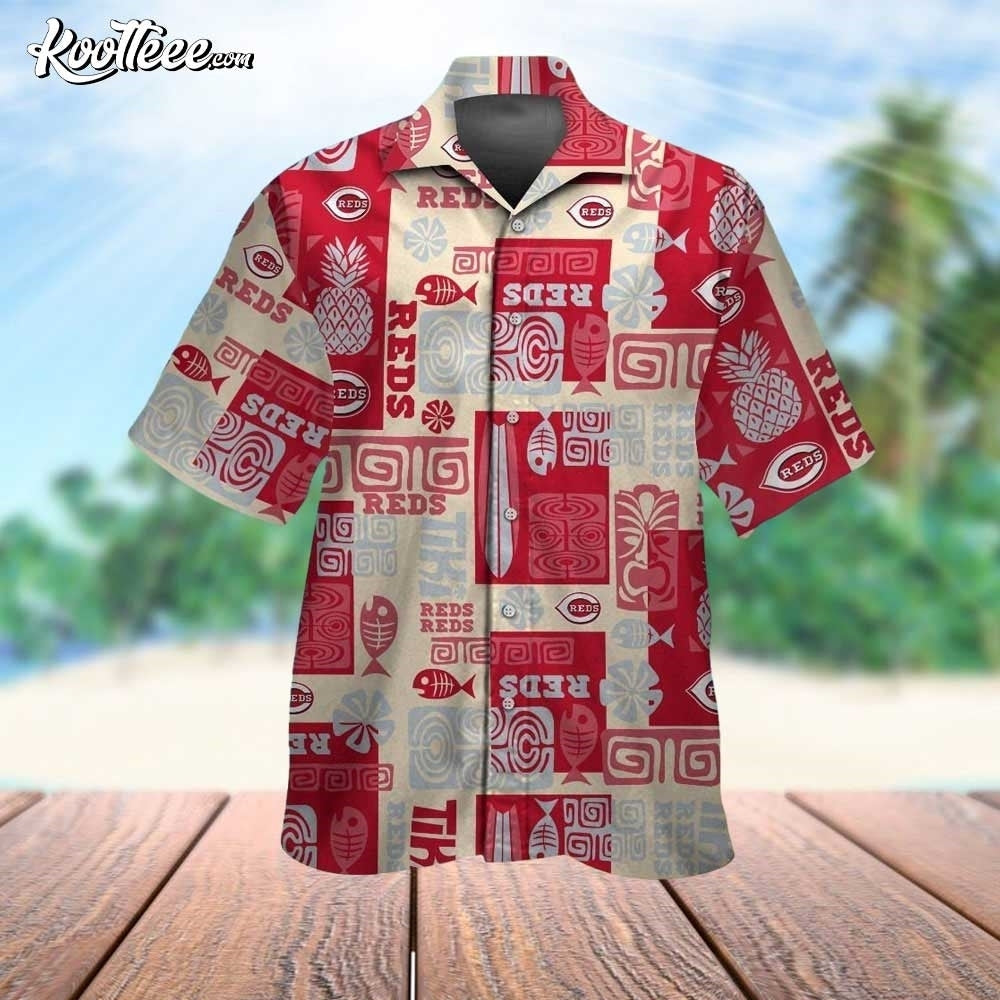 Cincinnati Reds Gift Hawaiian - Adult & Kids T-Shirts, Sweatshirts & Hoodies apparel design preview 1