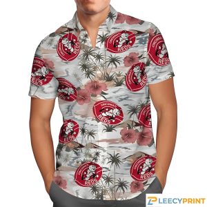 Cincinnati Reds Coolest Aloha Beach Hawaiian - Adult & Kids T-Shirts, Sweatshirts & Hoodies apparel design preview 1