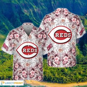 Cincinnati Reds MLB 2024 Team Hawaiian - Adult & Kids T-Shirts, Sweatshirts & Hoodies apparel design preview 1