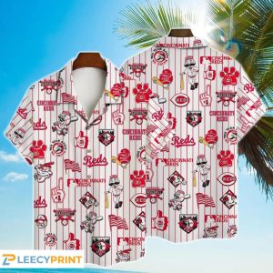 Cincinnati Reds MLB 2024 Trendy Hawaiian - Adult & Kids T-Shirts, Sweatshirts & Hoodies apparel design preview 1