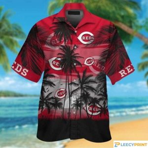 Cincinnati Reds Trending Tropicale Hawaiian - Adult & Kids T-Shirts, Sweatshirts & Hoodies apparel design preview 1