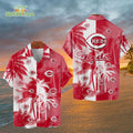 Cincinnati Reds Tropical Palm Trees MLB Hawaiian - Adult & Kids T-Shirts, Sweatshirts & Hoodies apparel design preview 1