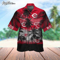 Cincinnati Reds Tropical Sunset Hawaiian - Adult & Kids T-Shirts, Sweatshirts & Hoodies apparel design preview 1