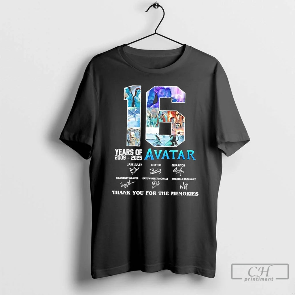 Classic 16 Years 2009 2025 Avatar Movies 3 Thank You - Adult & Kids T-Shirts, Sweatshirts & Hoodies apparel design preview 1