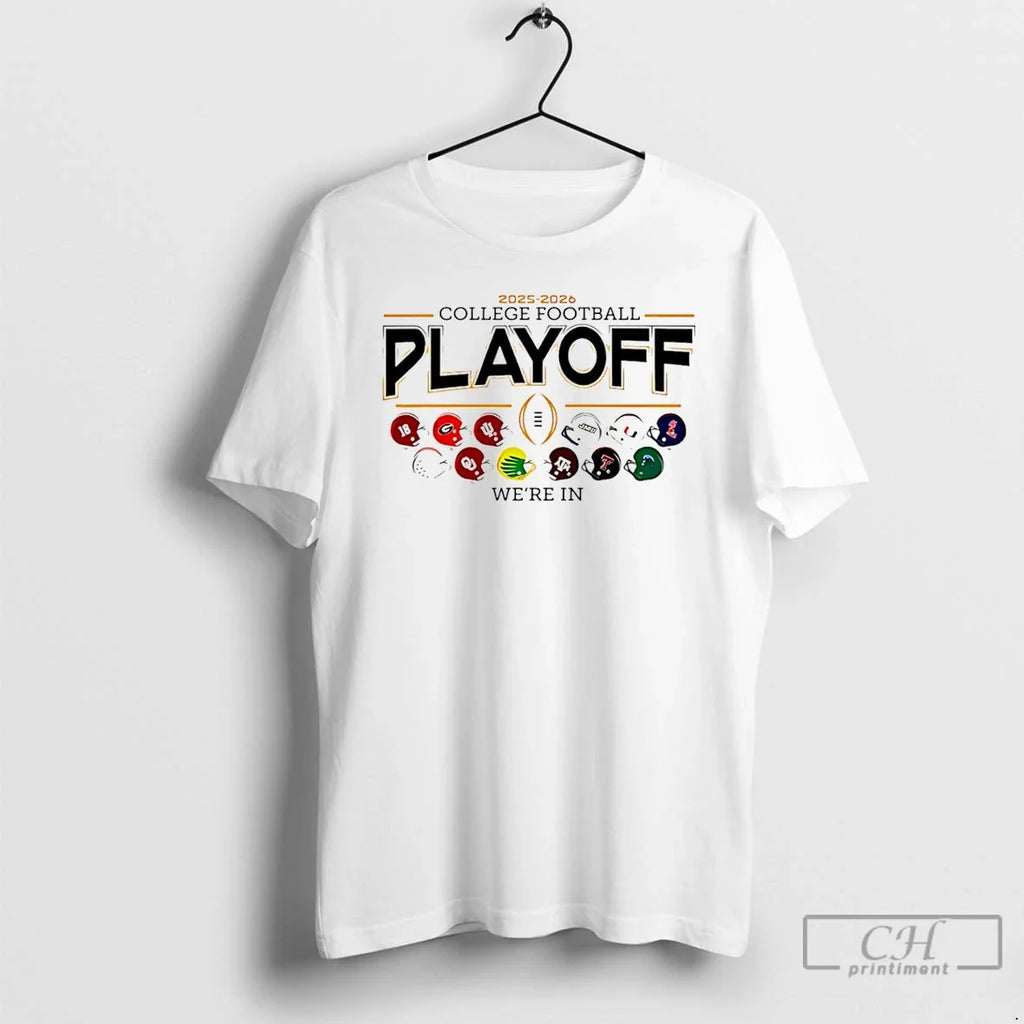 Classic 2025 26 Cfp 12 Team Football Helmet Were - Adult & Kids T-Shirts, Sweatshirts & Hoodies apparel design preview 1