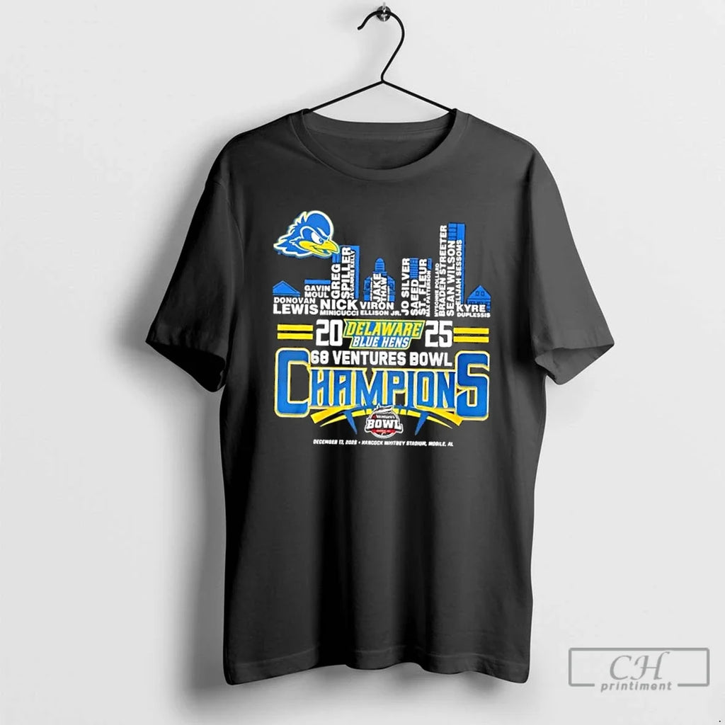 Classic 2025 68 Ventures Bowl Champions Delaware Blue - Adult & Kids T-Shirts, Sweatshirts & Hoodies apparel design preview 1