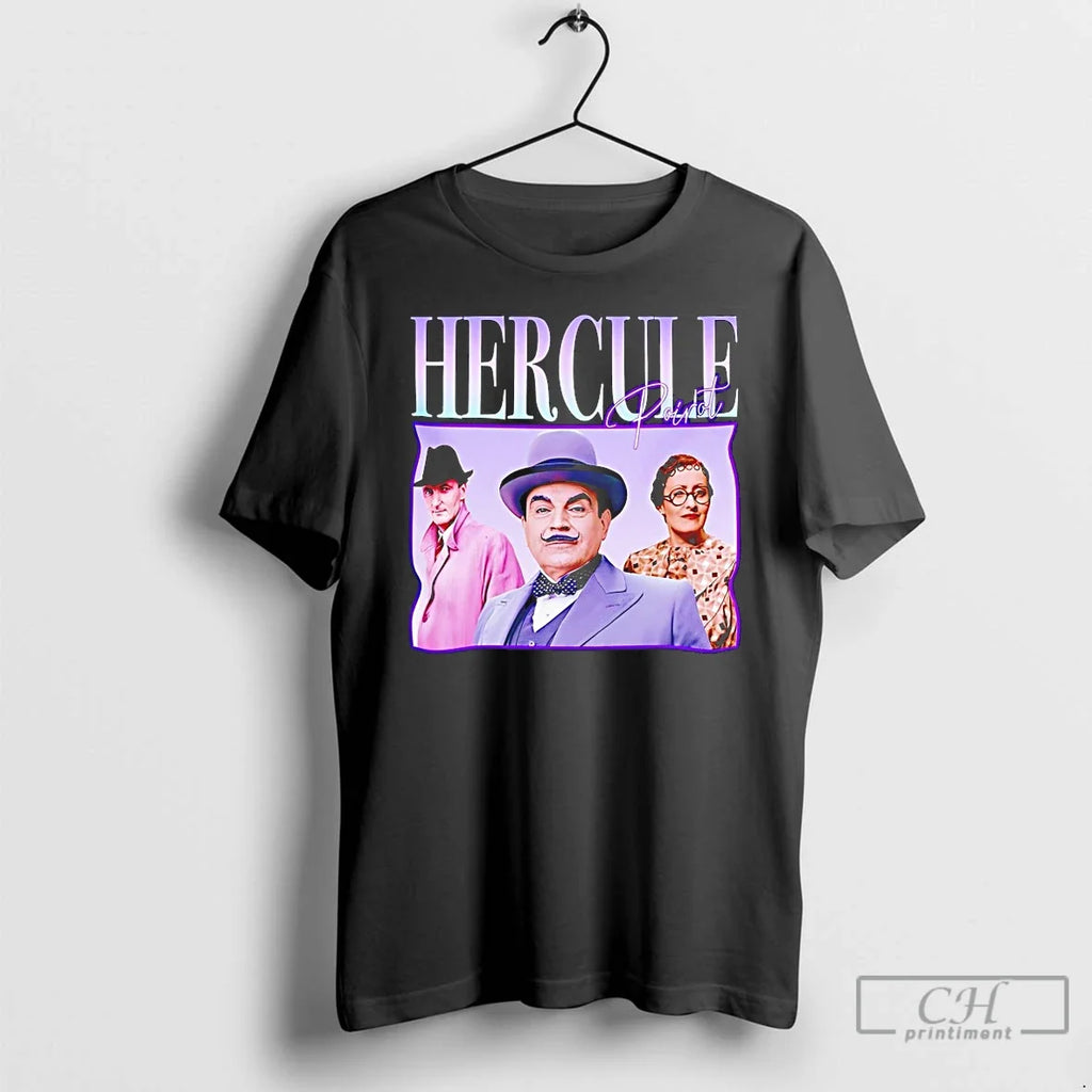 Classic Agatha Christie Hercule Poirot David Suchet - Adult & Kids T-Shirts, Sweatshirts & Hoodies apparel design preview 1