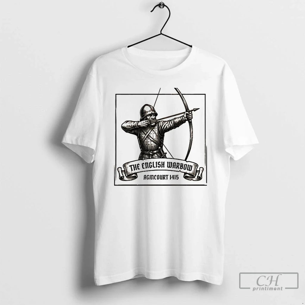 Classic Agincourt 1415 English Warbow - Adult & Kids T-Shirts, Sweatshirts & Hoodies apparel design preview 1