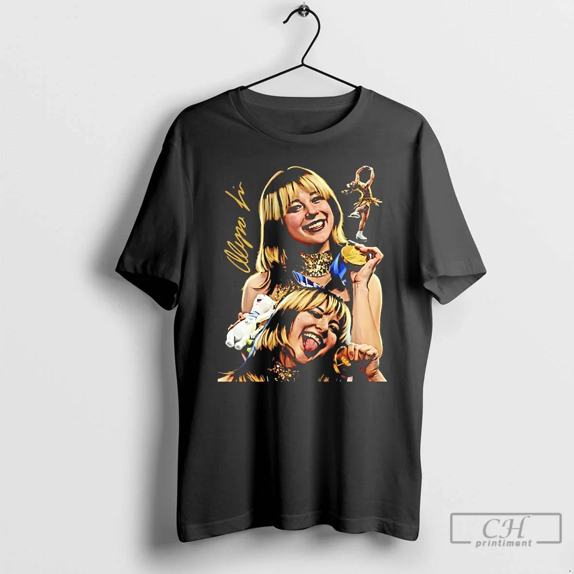 Classic Alysa Liu Gold Medals Times - Adult & Kids T-Shirts, Sweatshirts & Hoodies apparel design preview 1