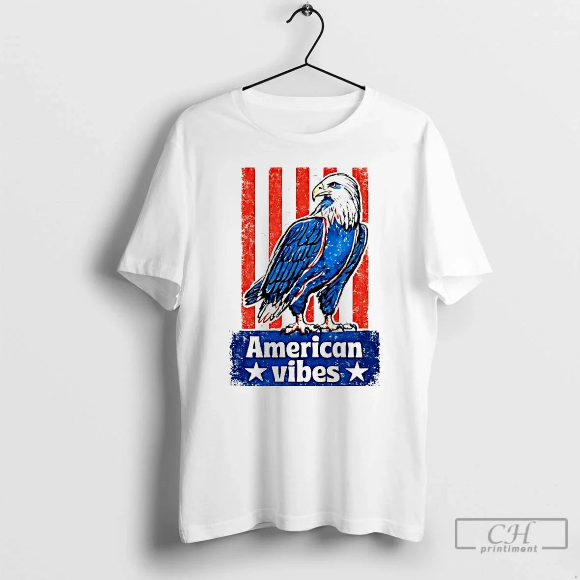 Classic American Vibes Usa Patriotic Eagle - Adult & Kids T-Shirts, Sweatshirts & Hoodies apparel design preview 1