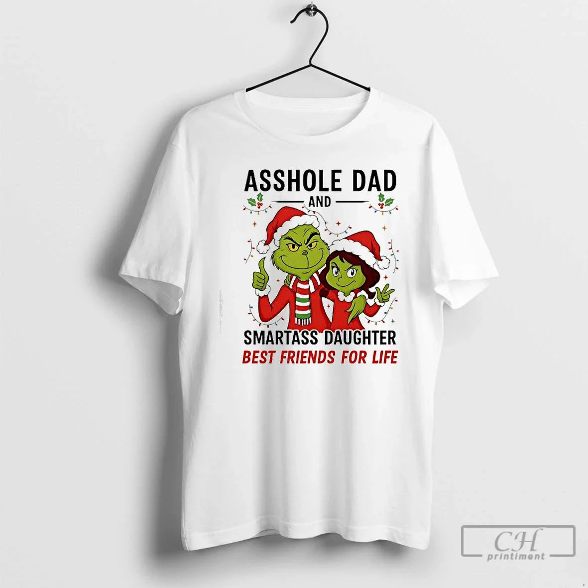 Classic Asshole Dad Smartass Daughter Best Friends - Adult & Kids T-Shirts, Sweatshirts & Hoodies apparel design preview 1