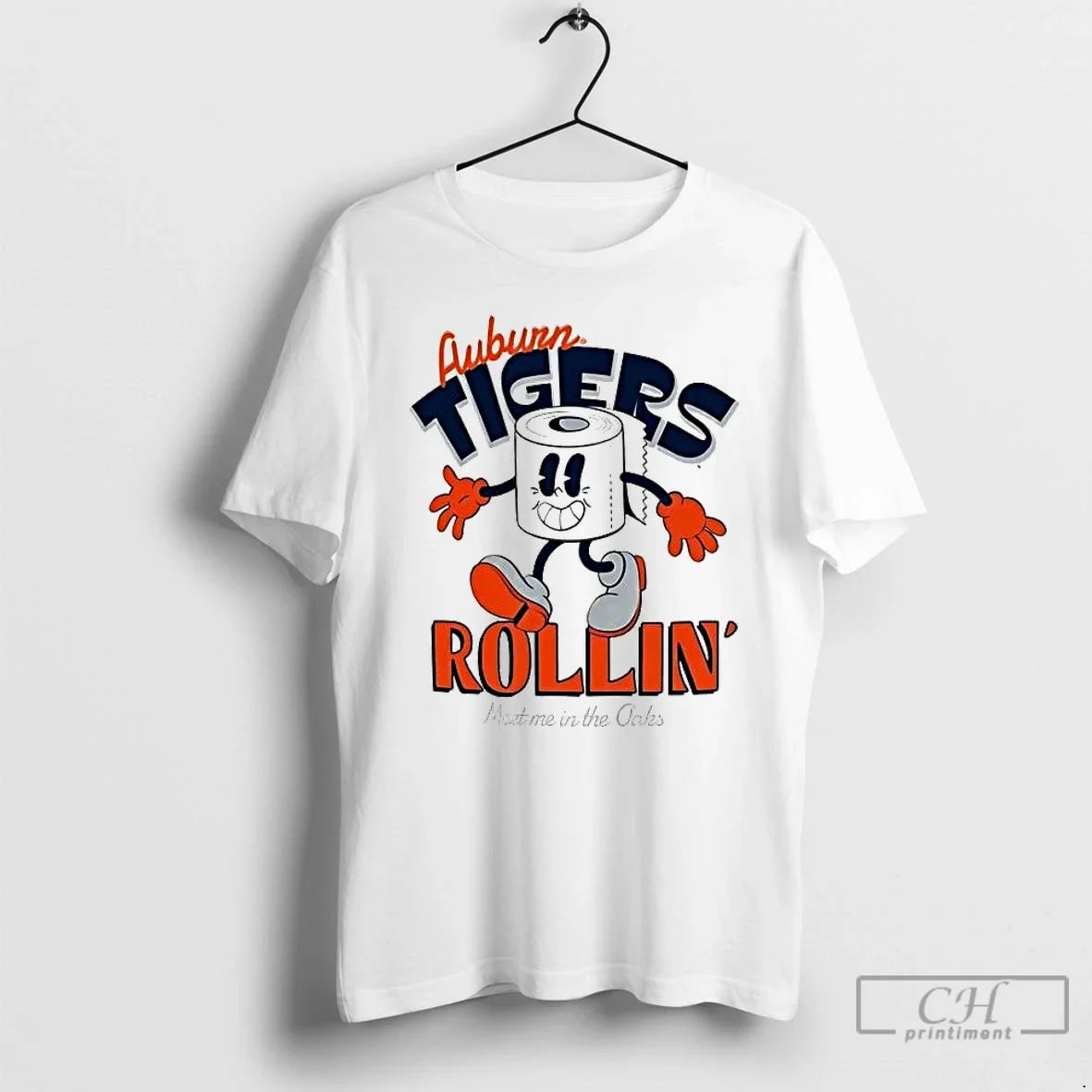 Classic Auburn Tigers Rolling Meet Me Oaks - Adult & Kids T-Shirts, Sweatshirts & Hoodies apparel design preview 1