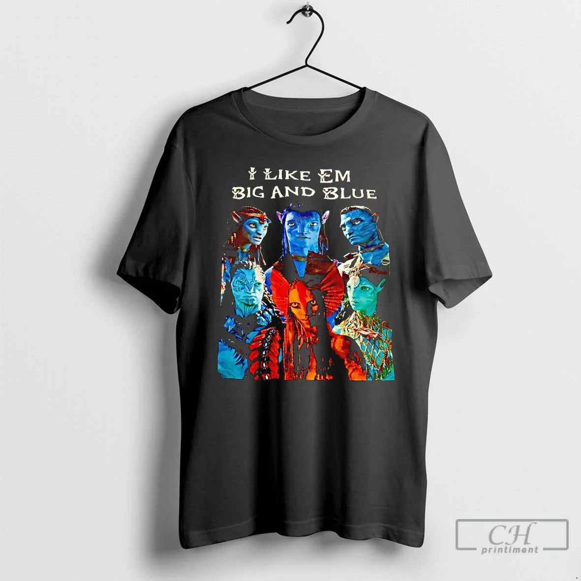 Classic Avatar I Like Em Big Blue - Adult & Kids T-Shirts, Sweatshirts & Hoodies apparel design preview 1