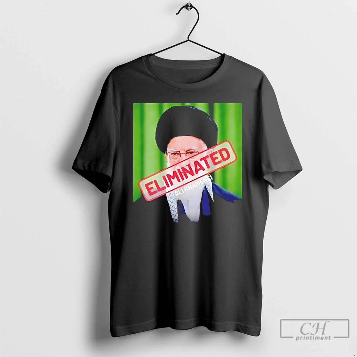 Classic Ayatollah Ali Khamenei Eliminated - Adult & Kids T-Shirts, Sweatshirts & Hoodies apparel design preview 1