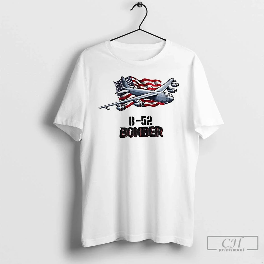 Classic B 52 Bomber Usa Flag - Adult & Kids T-Shirts, Sweatshirts & Hoodies apparel design preview 1