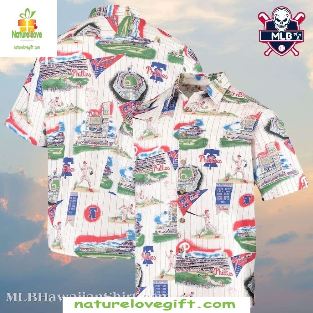Philadelphia Phillies Hawaiian Classic Ballpark - Adult & Kids T-Shirts, Sweatshirts & Hoodies apparel design preview 1