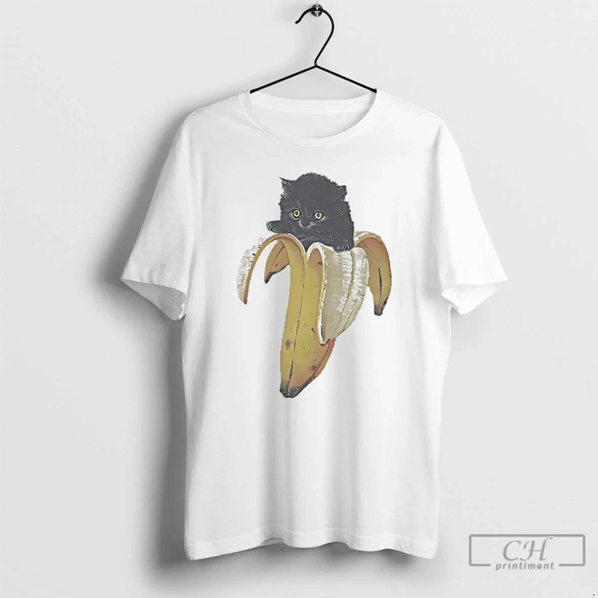 Classic Banana Black Cat - Adult & Kids T-Shirts, Sweatshirts & Hoodies apparel design preview 1