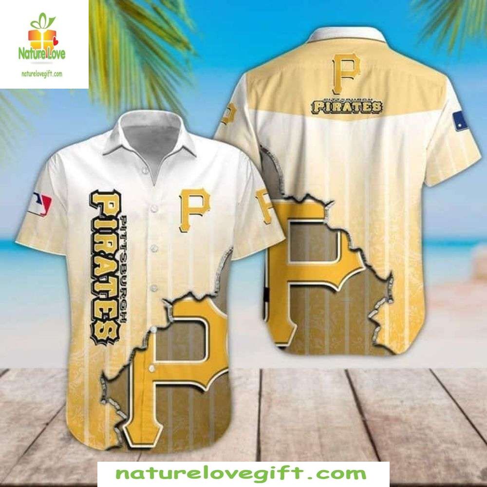 MLB Pittsburgh Pirates Hawaiian Stylish Baseball - Adult & Kids T-Shirts, Sweatshirts & Hoodies apparel design preview 1