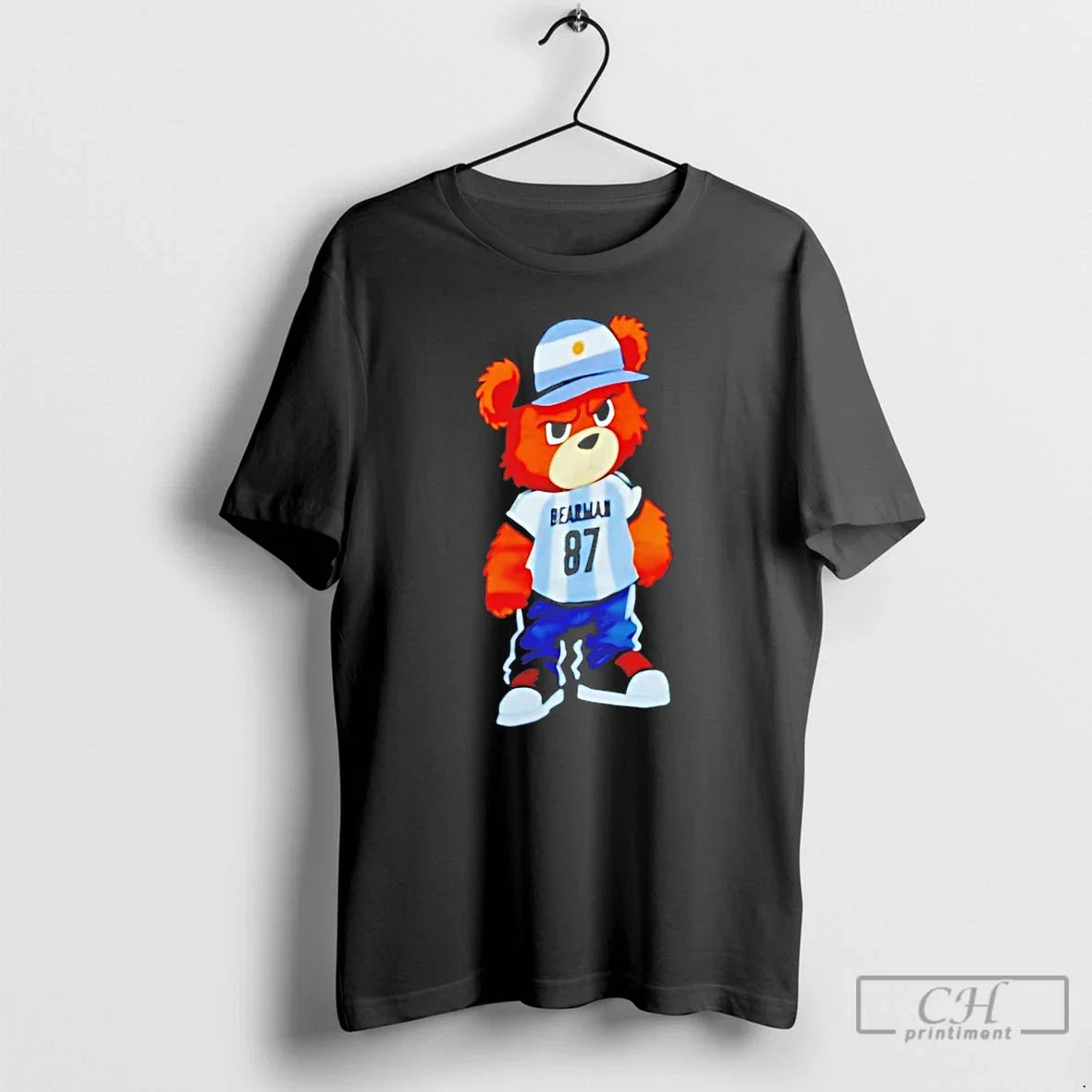 Classic Bearman 87 Teddy Bear - Adult & Kids T-Shirts, Sweatshirts & Hoodies apparel design preview 1