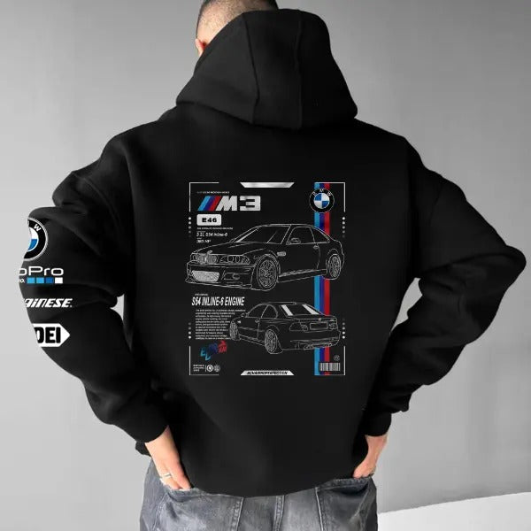Classic Bimmer M3 E46 Menswear Street Racing Car - Adult & Kids T-Shirts, Sweatshirts & Hoodies apparel design preview 1