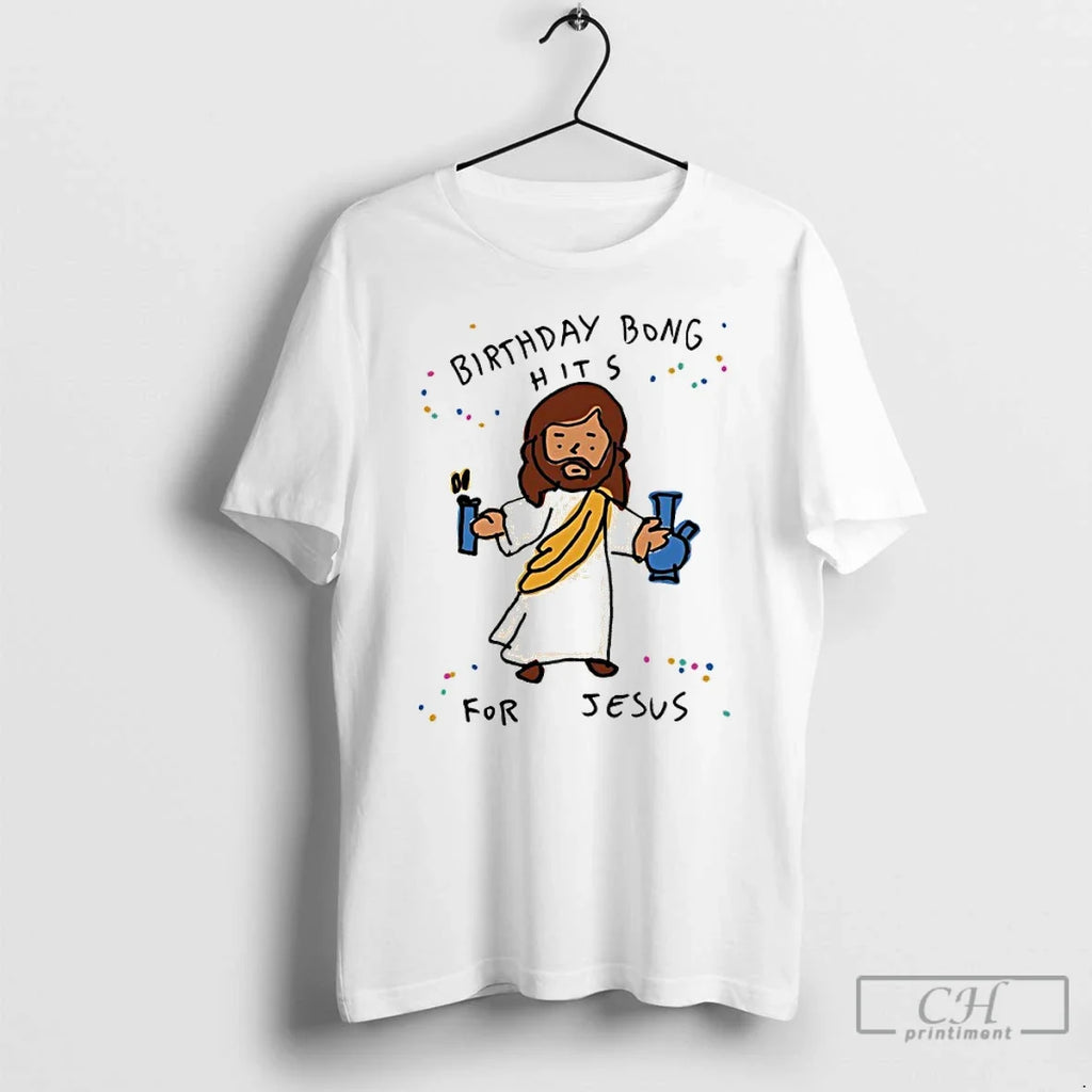 Classic Bong Hits Jesus - Adult & Kids T-Shirts, Sweatshirts & Hoodies apparel design preview 1
