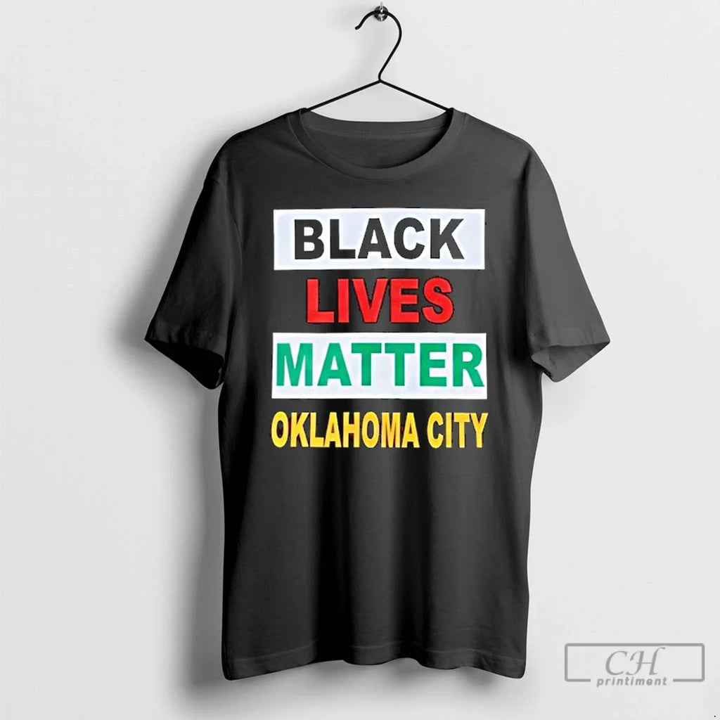 Classic Black Lives Matter Oklahoma City - Adult & Kids T-Shirts, Sweatshirts & Hoodies apparel design preview 1