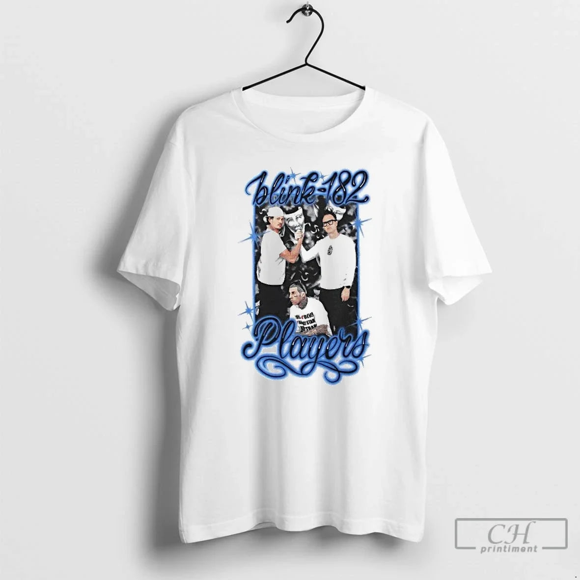 Classic Blink 182 Players Portrait - Adult & Kids T-Shirts, Sweatshirts & Hoodies apparel design preview 1