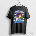 Classic Bob Ross No Mistakes Just Happy Accident - Adult & Kids T-Shirts, Sweatshirts & Hoodies apparel design preview 1