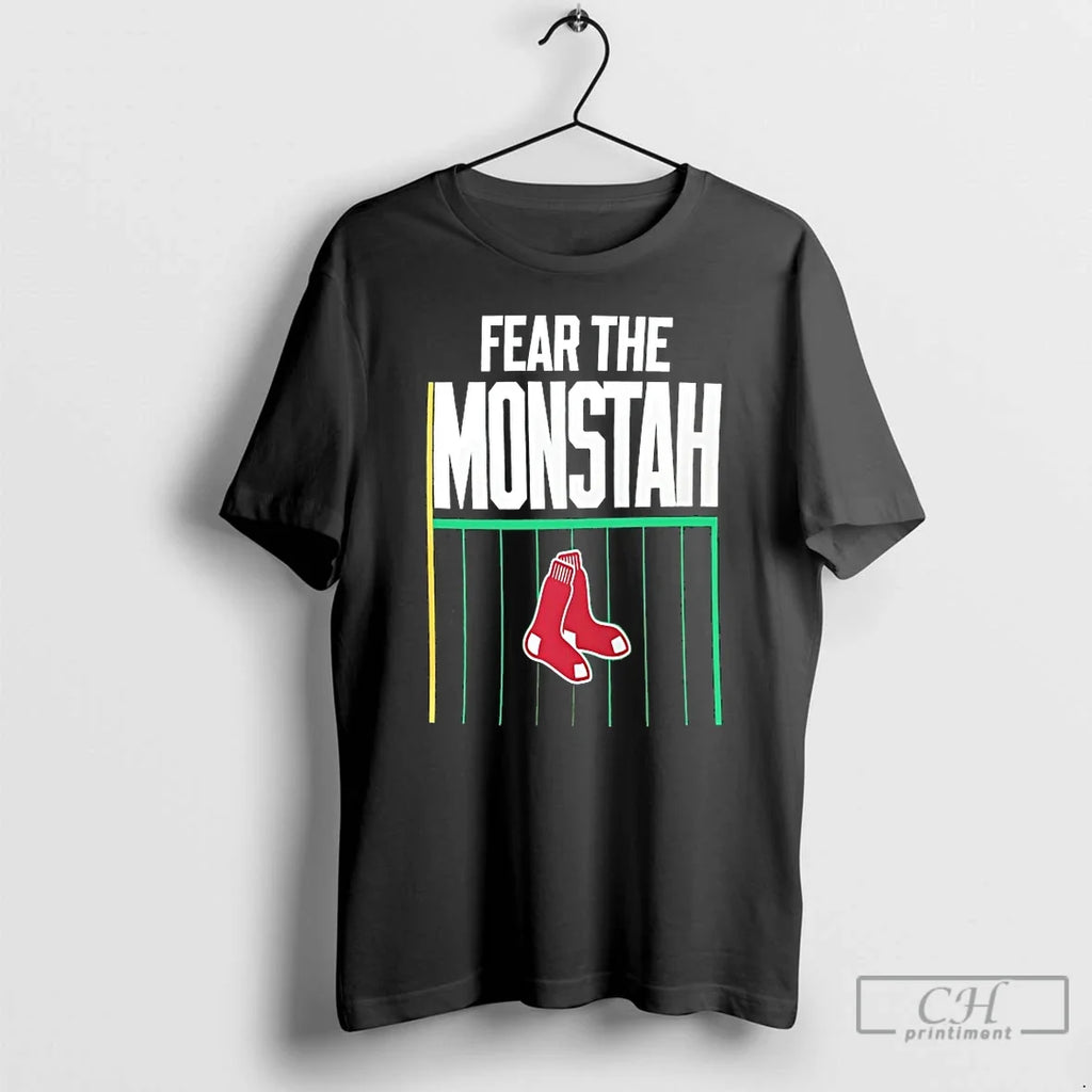 Classic Boston Red Sox Fear Monstah - Adult & Kids T-Shirts, Sweatshirts & Hoodies apparel design preview 1