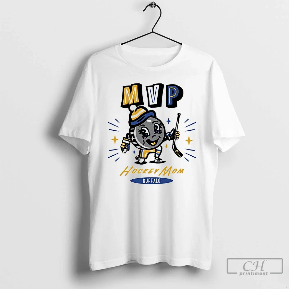 Classic Buffalo Sabres 2025 Mvp Hockey Mom - Adult & Kids T-Shirts, Sweatshirts & Hoodies apparel design preview 1