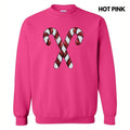 Classic Candy Cane Sequin Patch - Adult & Kids T-Shirts, Sweatshirts & Hoodies apparel design preview 1