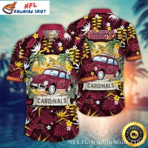 Classic Car Tropical Tour Edition Arizona Cardinals - Adult & Kids T-Shirts, Sweatshirts & Hoodies apparel design preview 1