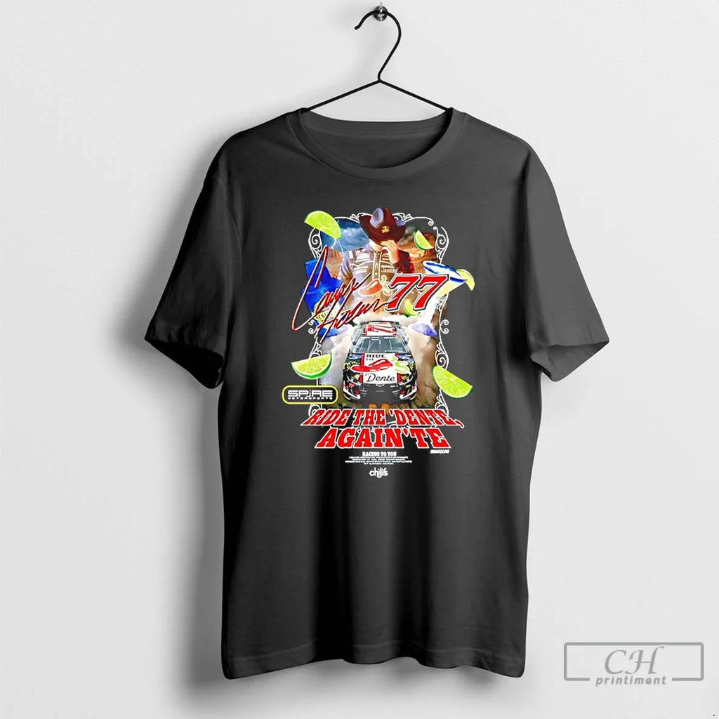 Classic Carson Hocevar Chilis Ride The Dente Againte - Adult & Kids T-Shirts, Sweatshirts & Hoodies apparel design preview 1