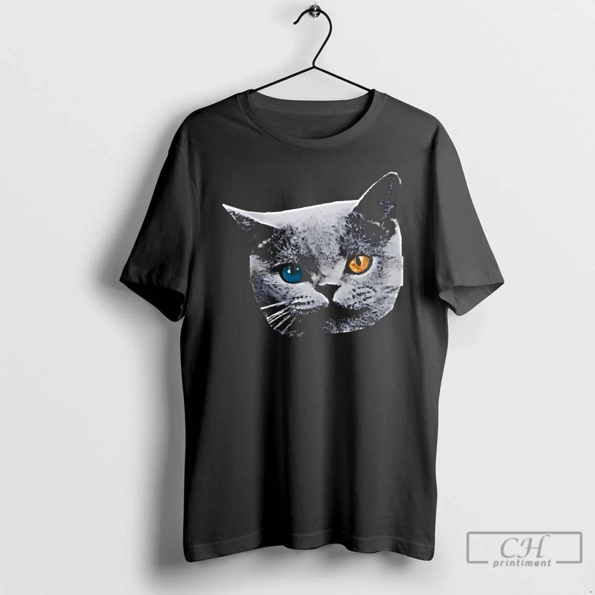Classic Cat British Shorthair Heterochromia - Adult & Kids T-Shirts, Sweatshirts & Hoodies apparel design preview 1