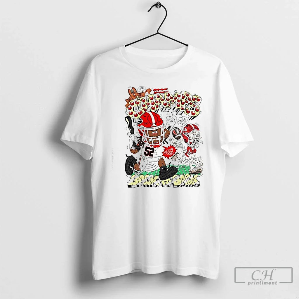 Classic Champs Georgia Bulldogs Football Teams Back - Adult & Kids T-Shirts, Sweatshirts & Hoodies apparel design preview 1