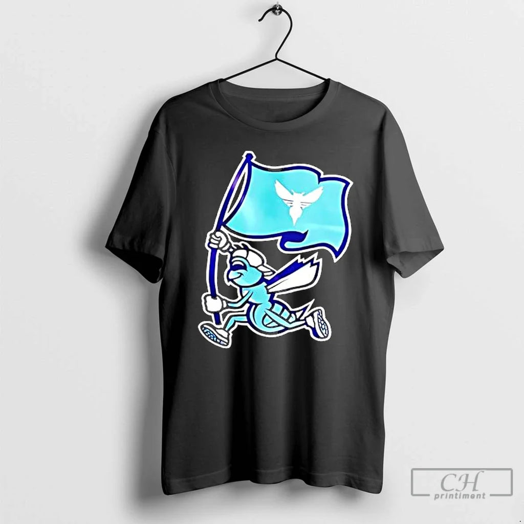 Classic Charlotte Hornets Mascot Logo - Adult & Kids T-Shirts, Sweatshirts & Hoodies apparel design preview 1