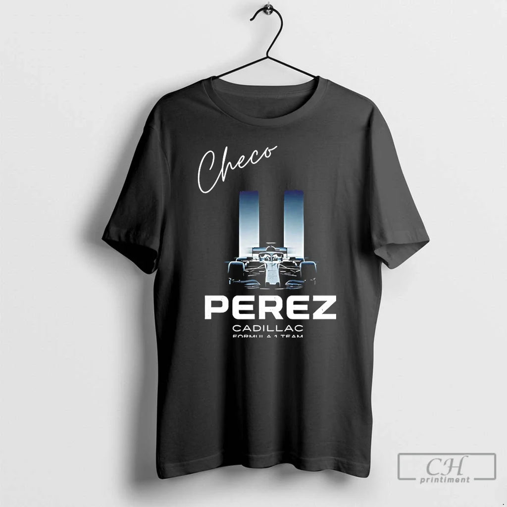 Classic Checo Perez Cadillac F1 - Adult & Kids T-Shirts, Sweatshirts & Hoodies apparel design preview 1