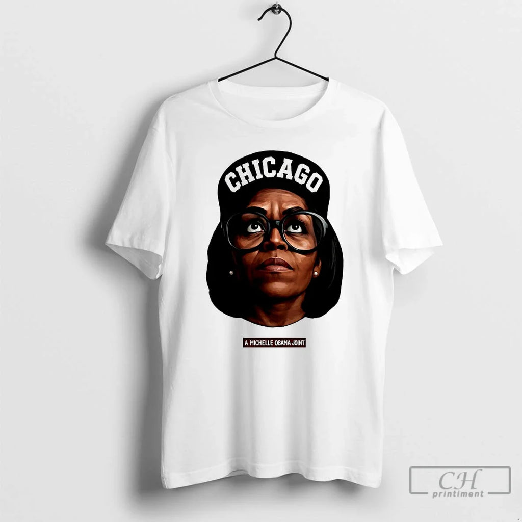 Classic Chicago A Michelle Obama Joint Big Face - Adult & Kids T-Shirts, Sweatshirts & Hoodies apparel design preview 1
