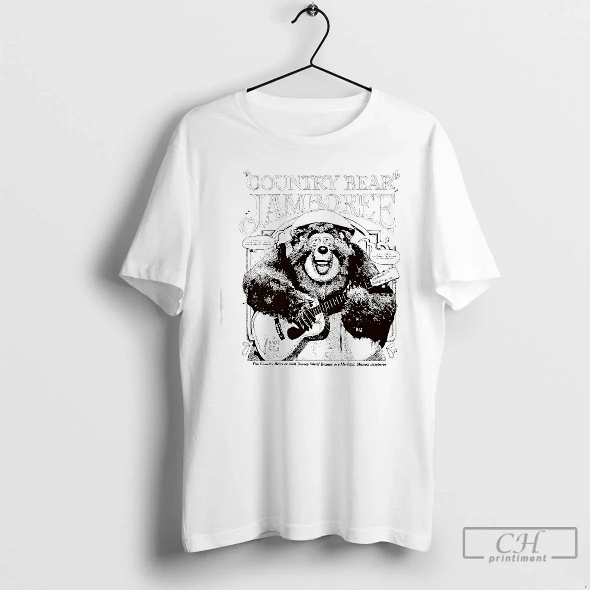 Classic Country Bear Jamboree Big Al Playing Guitar - Adult & Kids T-Shirts, Sweatshirts & Hoodies apparel design preview 1